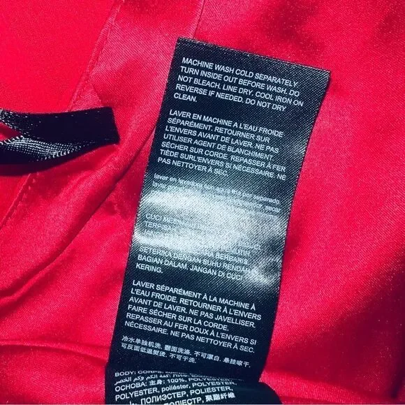 COPY - NWT Bebe Red Passion Cross Back Cocktail Skater Dress Red Size 2 - Picture 9 of 9